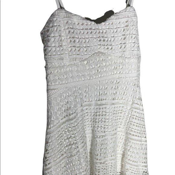 Lulu’s White Crochet Lace Skater Dress - Picture 2 of 10